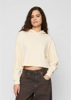 Дамски къс суичър Urban Classics Terry Hoodie whitesand Дамски къс суичър Urban Classics Terry Hoodie whitesand