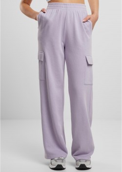 Дамски карго панталони Urban Classics Terry Sweat Pants dustylilac Дамски карго панталони Urban Classics Terry Sweat Pants dustylilac