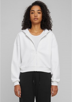 Дамски къс суичър в бял цвят Urban Classics Дамски къс суичър в бял цвят Urban Classics