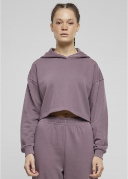 Дамски къс суичър Urban Classics Terry Hoodie fadedpurple Дамски къс суичър Urban Classics Terry Hoodie fadedpurple