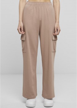 Дамски карго панталони Urban Classics Terry Sweat Pants duskrose Дамски карго панталони Urban Classics Terry Sweat Pants duskrose