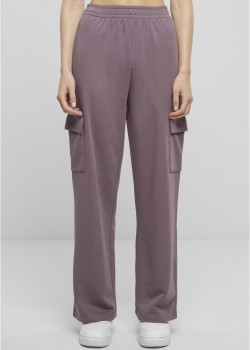 Дамски карго панталони Urban Classics Terry Sweat Pants fadedpurple Дамски карго панталони Urban Classics Terry Sweat Pants fadedpurple