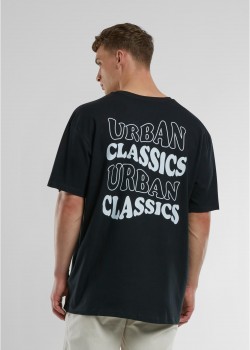Мъжка тениска в черно Urban Classics UC Weavy Oversized Мъжка тениска в черно Urban Classics UC Weavy Oversized