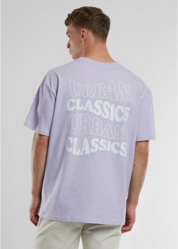 Мъжка тениска в лилаво Urban Classics UC Weavy Oversized Мъжка тениска в лилаво Urban Classics UC Weavy Oversized