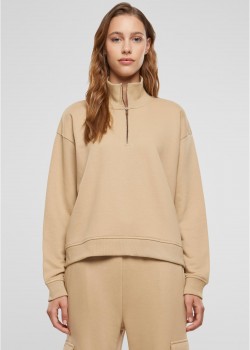 Дамски суичър в бежово Urban Classics Terry Troyer Дамски суичър в бежово Urban Classics Terry Troyer
