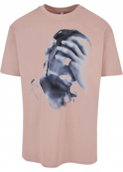 Мъжка тениска в тъмнорозов цвят Mister Tee 4 AM Oversize Мъжка тениска в тъмнорозов цвят Mister Tee 4 AM Oversize