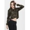  Дамски суичър в цвят маслина Urban Classics Ladies Camo Cropped Hoody 