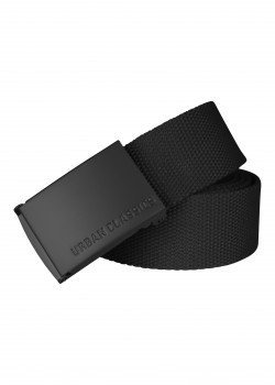 Колан в черен цвят Urban Classics Canvas  bl/bl Колан в черен цвят Urban Classics Canvas  bl/bl