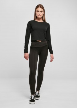 Дамски клин в черен цвят Urban Classics Ladies Leggings Дамски клин в черен цвят Urban Classics Ladies Leggings