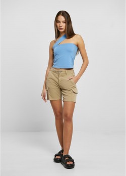 Дамски къси карго панталони в бежов цвят Urban Classics Ladies Cargo Shorts Дамски къси карго панталони в бежов цвят Urban Classics Ladies Cargo Shorts