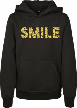 Детски суичър в черен цвят Mister Tee Yellow Smile Box 