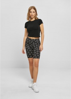 Дамски къс клин в цветен десен Urban Classics Ladies AOP Shorts blackpeace Дамски къс клин в цветен десен Urban Classics Ladies AOP Shorts blackpeace