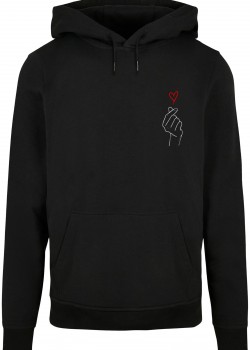 K Heart Basic Hoody black 7XL K Heart Basic Hoody black 7XL