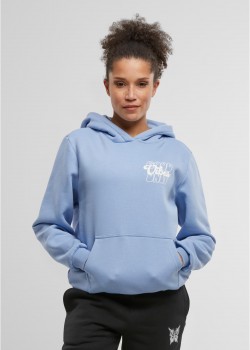 Good Vibes Puff Print Ladies Fluffy Hoody powderblue XXL Good Vibes Puff Print Ladies Fluffy Hoody powderblue XXL