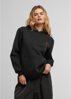 Queen Card EMB Fluffy Hoody black XXL Queen Card EMB Fluffy Hoody black XXL