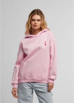 Queen Card EMB Fluffy Hoody softpink XXL Queen Card EMB Fluffy Hoody softpink XXL