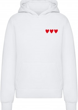 Amour Toujours Heart Ladies Fluffy Hoody white XXL Amour Toujours Heart Ladies Fluffy Hoody white XXL