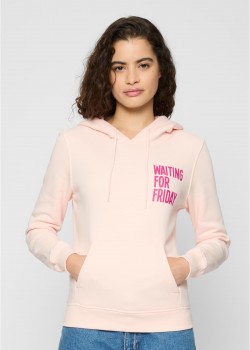 Ladies Waiting For Friday Hoody pink XXL Ladies Waiting For Friday Hoody pink XXL