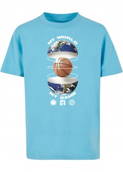 Детска Тениска Kids Ballin World Tee balticblue 158/164 Детска Тениска Kids Ballin World Tee balticblue 158/164
