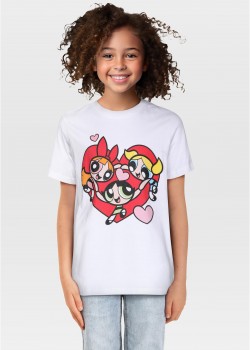 Детска Тениска Kids Power Puff Girls Heart Tee white 158/164 Детска Тениска Kids Power Puff Girls Heart Tee white 158/164