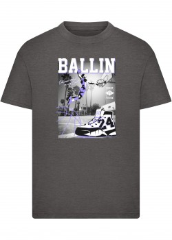 Детска Тениска Kids Ballin Hard Tee darkshadow 158/164 Детска Тениска Kids Ballin Hard Tee darkshadow 158/164