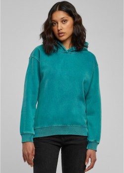 Суичър Ladies Stone Washed Hoody watergreen XXL Суичър Ladies Stone Washed Hoody watergreen XXL