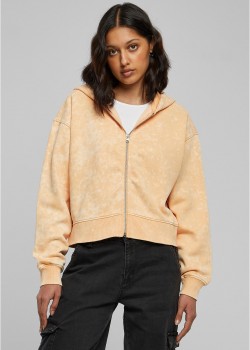 Суичър Ladies Short Oversized Towel Washed Zip Hoody paleorange XXL Суичър Ladies Short Oversized Towel Washed Zip Hoody paleorange XXL