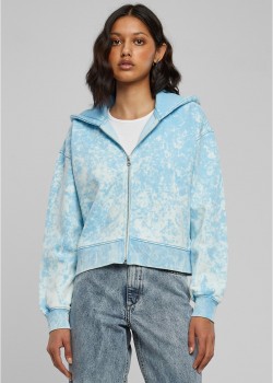 Суичър Ladies Short Oversized Towel Washed Zip Hoody balticblue XXL Суичър Ladies Short Oversized Towel Washed Zip Hoody balticblue XXL