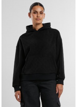 Суичър Ladies Jacquard Velvet Oversized Hoodie black XXL Суичър Ladies Jacquard Velvet Oversized Hoodie black XXL