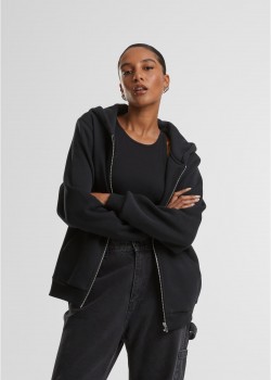 Суичър Ladies Fluffy Zip Hoody black XXL Суичър Ladies Fluffy Zip Hoody black XXL