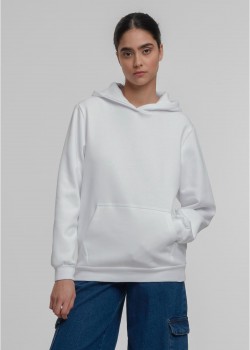 Суичър Ladies Loose Brushed Fleece Hoody white XS Суичър Ladies Loose Brushed Fleece Hoody white XS