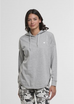 Суичър Heart EMB Ladies Oversized Hoody grey XS Суичър Heart EMB Ladies Oversized Hoody grey XS