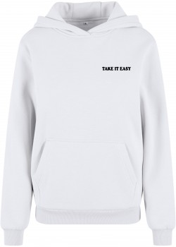 Суичър Take It Easy Flowers Ladies Fluffy Hoody white XXL Суичър Take It Easy Flowers Ladies Fluffy Hoody white XXL