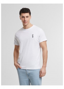 Тениска King Card EMB Tee white XXL Тениска King Card EMB Tee white XXL