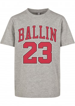 Детска Тениска Kids Ballin 23 Tee heather grey 158/164 Детска Тениска Kids Ballin 23 Tee heather grey 158/164