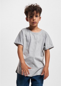 Тениска за момчета Boys Long Shaped Turnup Tee grey 158/164 Тениска за момчета Boys Long Shaped Turnup Tee grey 158/164
