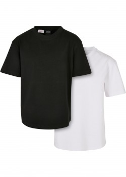 Пакет от 2 броя тениски момчетаBoys Heavy Oversized Tee 2-Pack white+black 158/164 Пакет от 2 броя тениски момчетаBoys Heavy Oversized Tee 2-Pack white+black 158/164