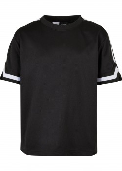Тениска за момчета Boys Oversized Stripes Mesh Tee black 158/164 Тениска за момчета Boys Oversized Stripes Mesh Tee black 158/164