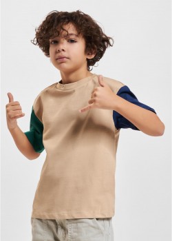 Тениска за момчета Boys Organic Oversized Colorblock Tee unionbeige 158/164 Тениска за момчета Boys Organic Oversized Colorblock Tee unionbeige 158/164
