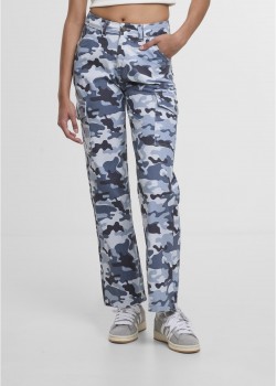 Дънки DEF Straight Fit Jeans blue camo XS Дънки DEF Straight Fit Jeans blue camo XS