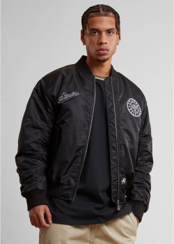 Мъжко Бомбър Яке Starter Patch Bomberjacket black XXL Мъжко Бомбър Яке Starter Patch Bomberjacket black XXL