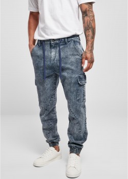 Мъжки Дънки Denim Cargo Jogging Pants light skyblue acid washed XXL Мъжки Дънки Denim Cargo Jogging Pants light skyblue acid washed XXL