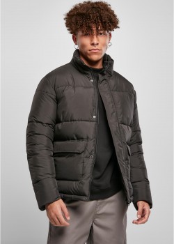 Мъжко Пухено Яке Short Puffer Jacket black XXL Мъжко Пухено Яке Short Puffer Jacket black XXL