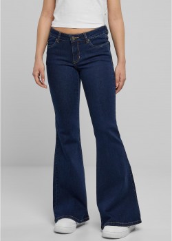 Дамски Дънки Ladies Organic Low Waist Flared Denim mid indigo washed 29 Дамски Дънки Ladies Organic Low Waist Flared Denim mid indigo washed 29