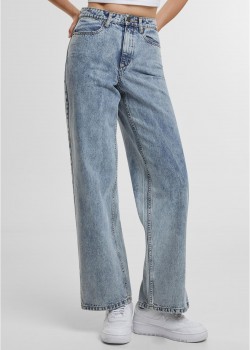 Дамски Дънки Ladies Wide Leg Slit Denim tinted lightblue washed 29 Дамски Дънки Ladies Wide Leg Slit Denim tinted lightblue washed 29