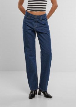 Дамски Дънки Ladies Straight Fit Denim mid deep blue washed 29 Дамски Дънки Ladies Straight Fit Denim mid deep blue washed 29