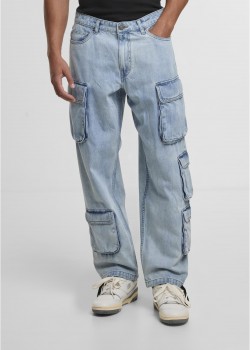 Мъжки Дънки Multi Pocket Denim Cargo new light blue washed 38 Мъжки Дънки Multi Pocket Denim Cargo new light blue washed 38