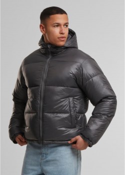 Мъжко Пухено Яке Shiny Puffer Jacket With Hood magnet XXL Мъжко Пухено Яке Shiny Puffer Jacket With Hood magnet XXL