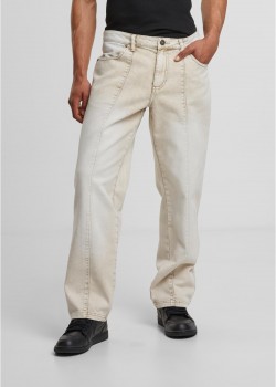 Мъжки Дънки Wide Leg Denim With Dividing Seams white dirty washed 44 Мъжки Дънки Wide Leg Denim With Dividing Seams white dirty washed 44