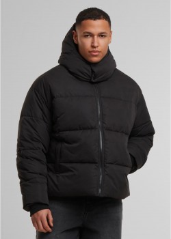 Мъжко Пухено Яке Puffer Jacket With Flap Hood black XXL Мъжко Пухено Яке Puffer Jacket With Flap Hood black XXL